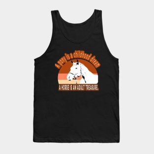 A horse is an adult treasure Tank Top